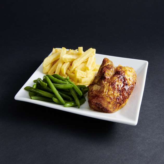 Quart de poulet rôti